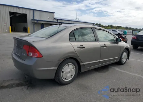 2008 Honda Civic Hybrid z USA, uszkodzony, nr VIN JHMFA36278S031200